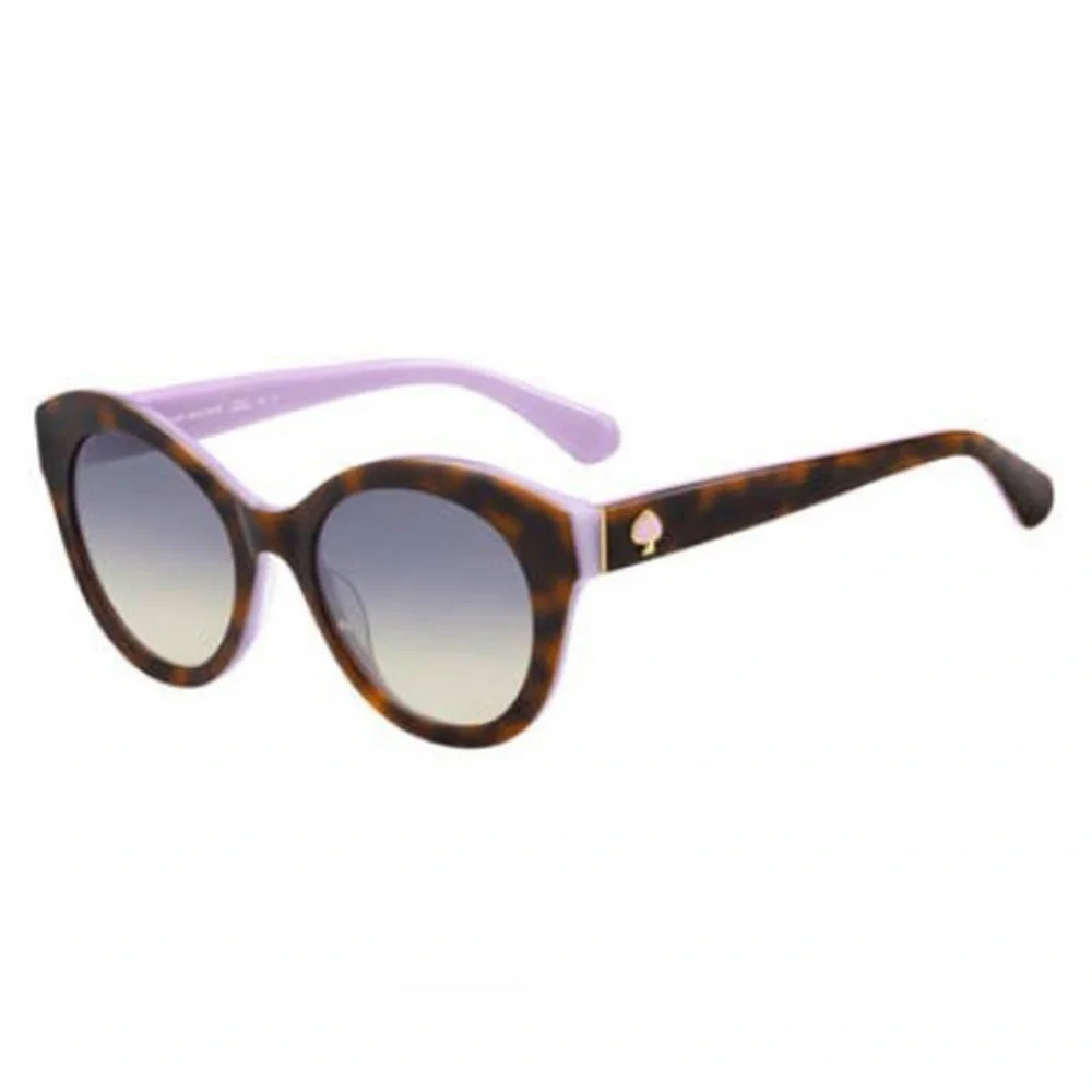 Kate Spade Karleigh/S 51mm Cat Eye Tortoise Sunglasses Havana/Plum New with case